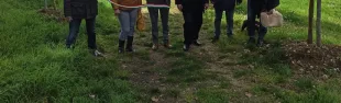 immagine Il sindaco Roberto Ciappi inaugura un viale alberato nel Parco Policrosalus