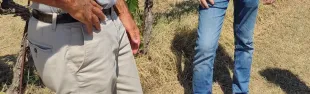 immagine agronomo Francesco Caselli + Roberto Ciappi presso azienda San casciano