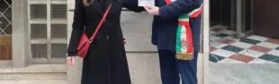 Tiziana Giuliani ed il Sindaco Roberto Ciacci