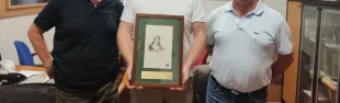 Il Sindaco David Baroncelli e i donatori, Giovanni Bellomo e Antonio Taddei
