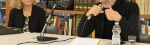 Assessora alla Cultura Monica Toniazzi e il Hilosofo Sergio Vitale