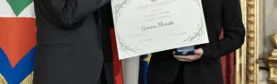 Ginevra Minetti con il Presidente della Repubblica