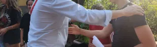 Il Sindaco Roberto Ciappi in località Fabbrica 