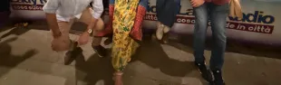 Zia Caterina e Spider Man con il Sindaco