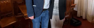 Il Sindaco David Baroncelli e Mirella Lotti