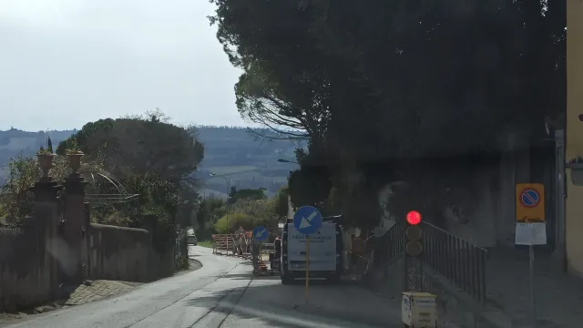 Foto Via Borromeo - lavori in corso