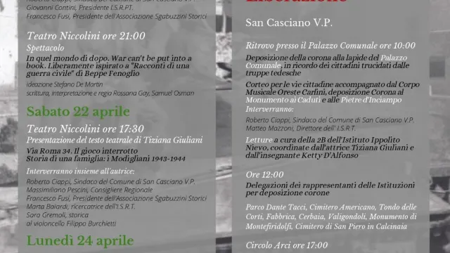 immagine programma Festa della Liberazione 2023 San Casciano v.p.