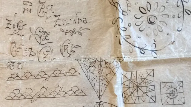 Disegno originale del punto Tavarnelle di zia Zelinda