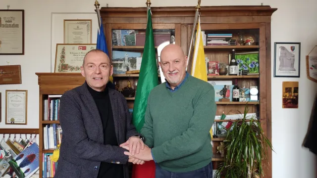 Sindaco Paolo Sottani e Vicepresidente Avg Mauro Citzia