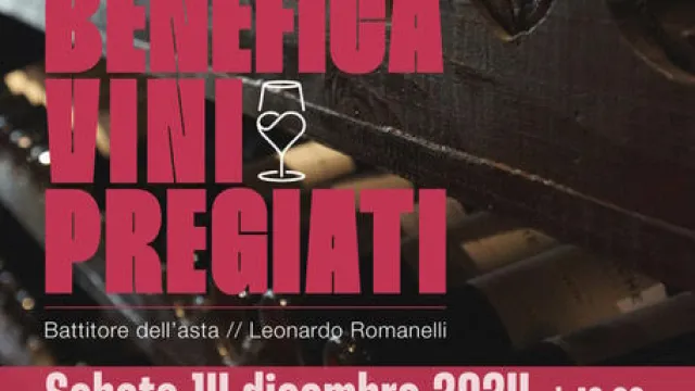 Asta benefica vini pregiati