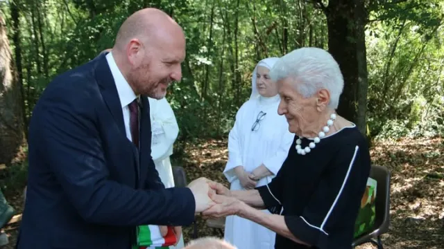 Mirella Lotti e il Sindaco David Baroncelli
