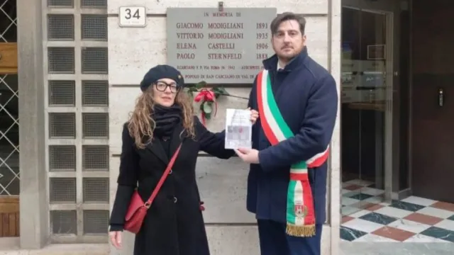 Tiziana Giuliani ed il Sindaco Roberto Ciacci
