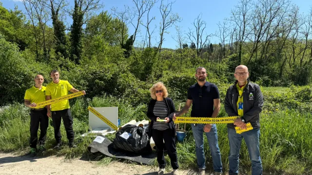 Assessore Monica Toniazzi con ispettori Alia spa