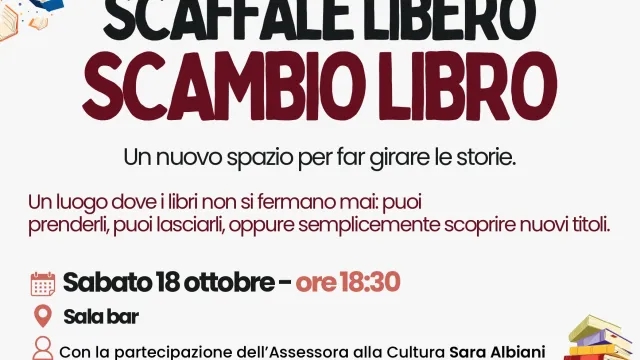Inaugurazione scaffale libero scambio