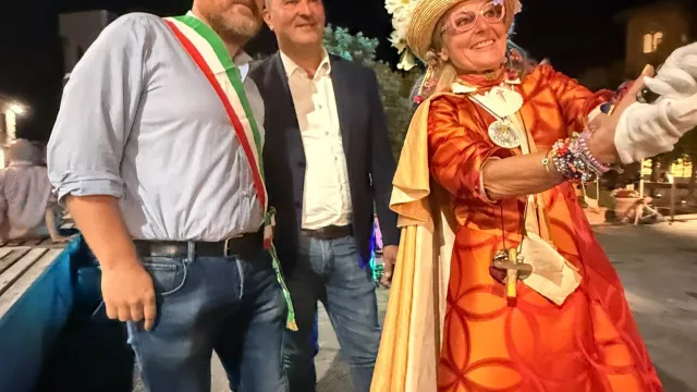 Zia Caterina e il Sindaco David Baroncelli