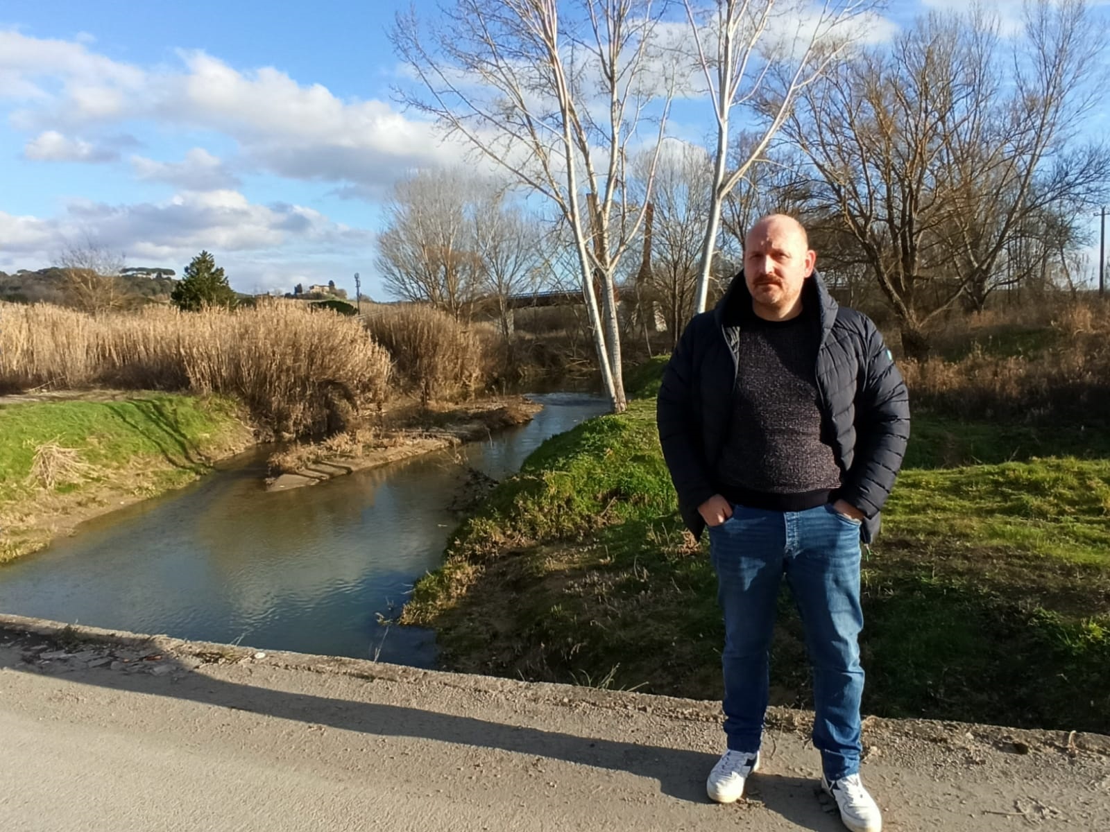 Foto Sindaco D. Baroncelli area sud Barberino Val d'Elsa, fiume Elsa