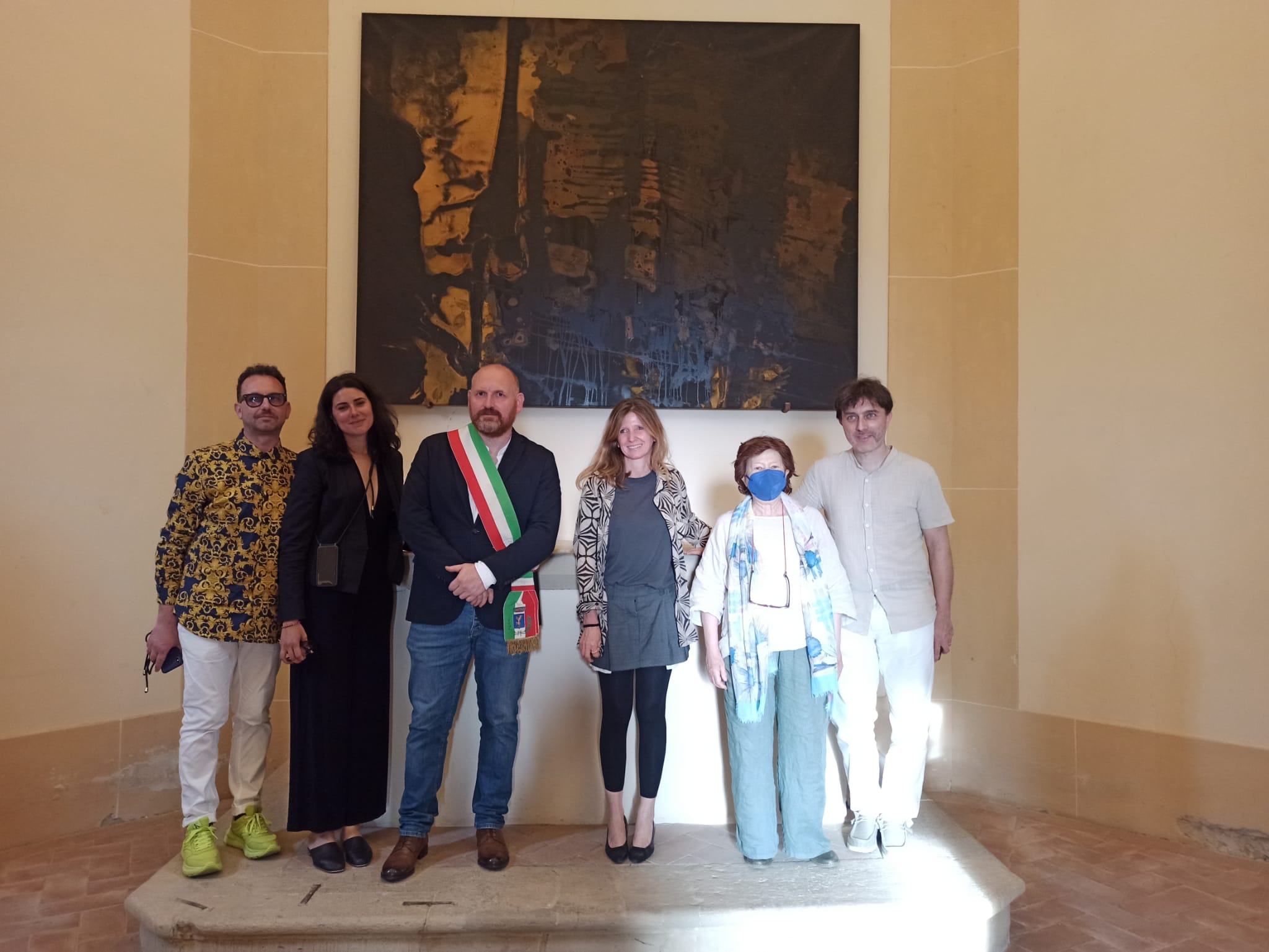 Foto opera di Valentina Palazzari alla cappella Semifonte Barberino Tavarnelle