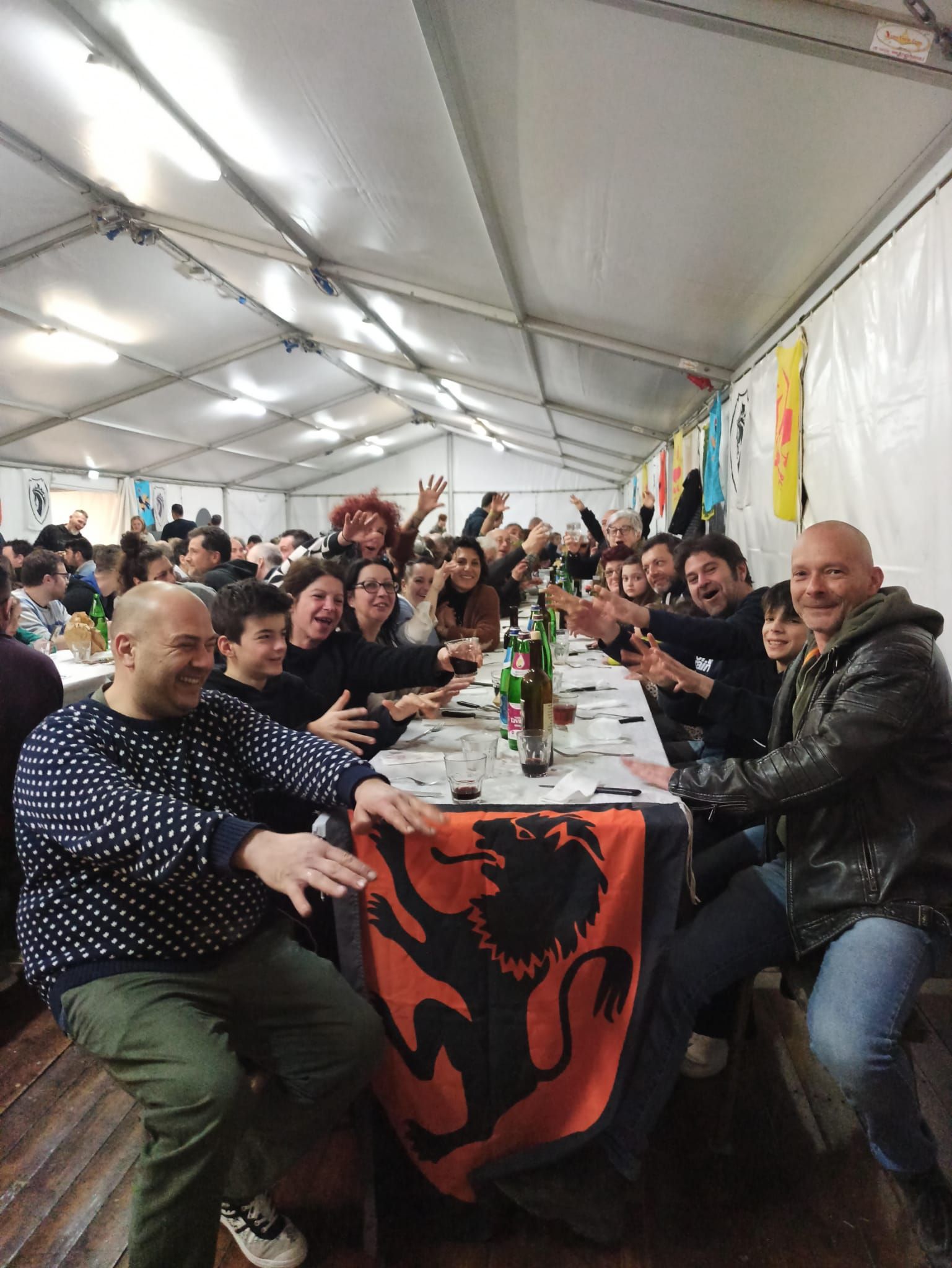 immagine cena contrade carnevale sancasciano 2023