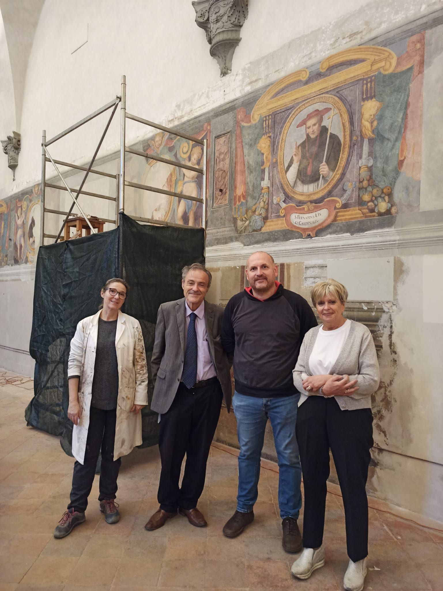 immagine restauro affreschi Veli Badia a Passignano