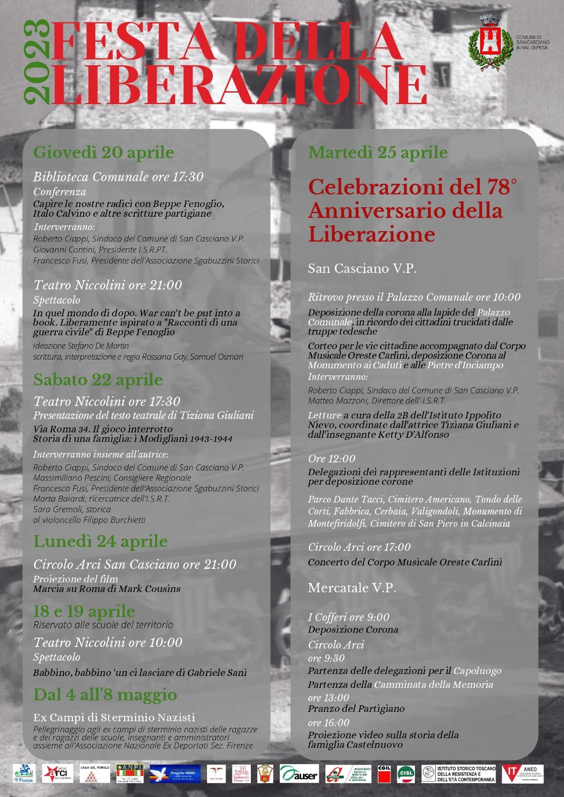 immagine programma Festa della Liberazione 2023 San Casciano v.p.