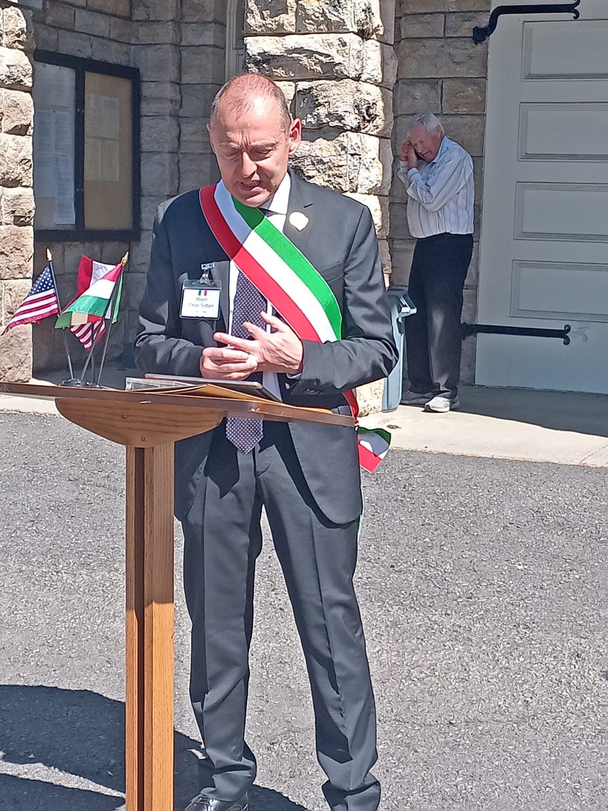 immagine Sindaco Sottani a Sonoma