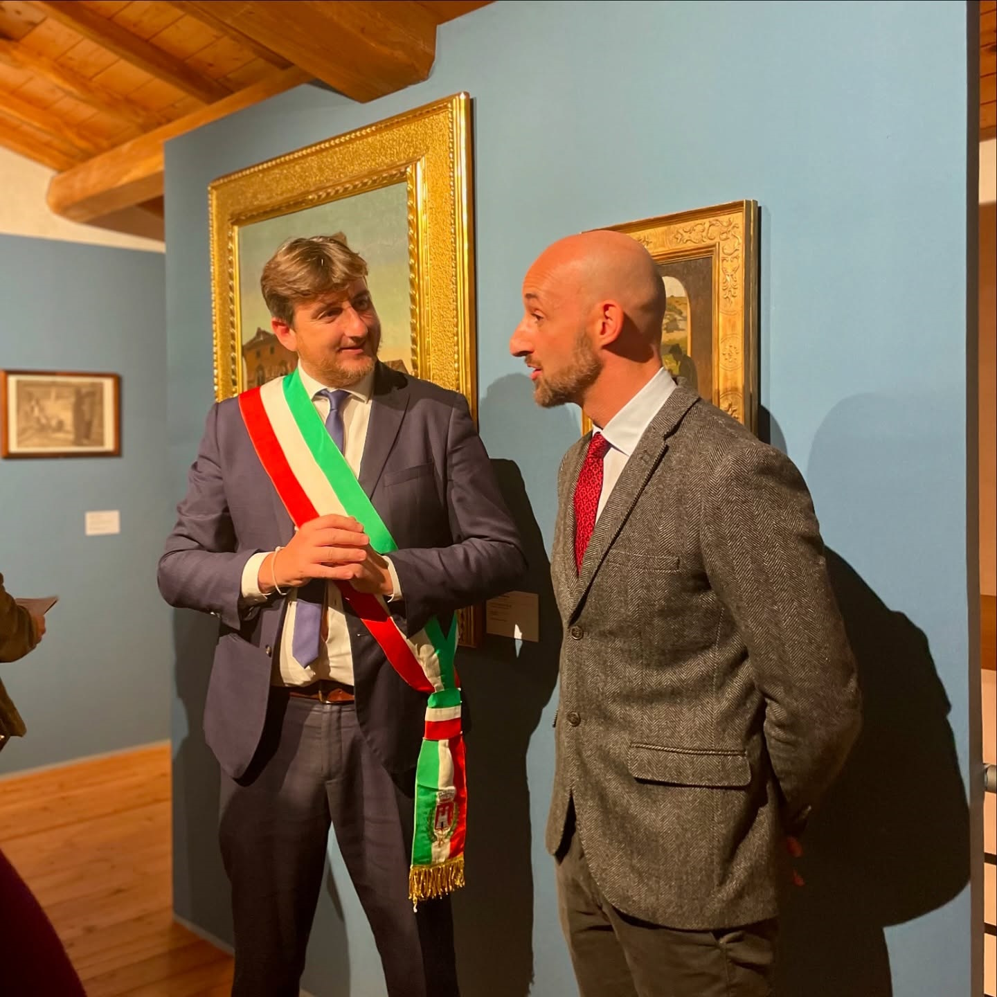 Il Sindaco Ciappi Roberto ed il curatore Michele Amedei