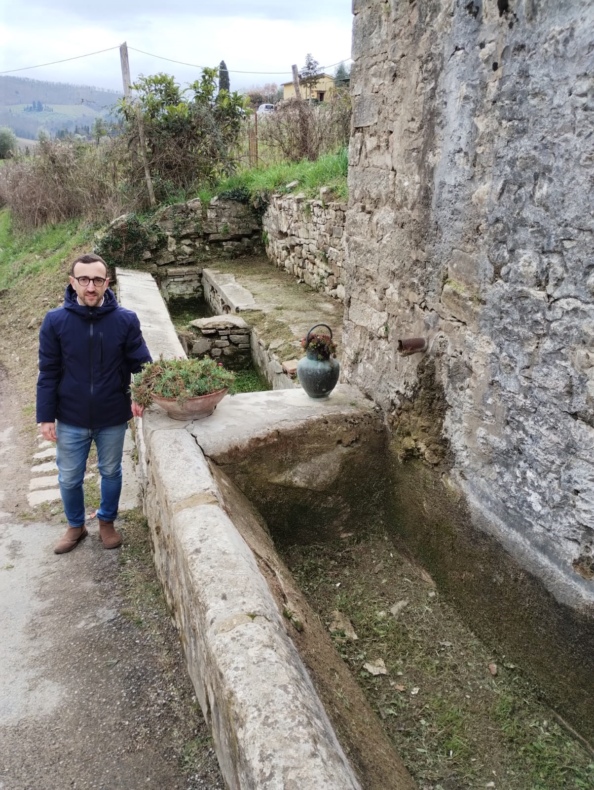 Assessore Giulio Saturnini - Lavatoio Montefioralle