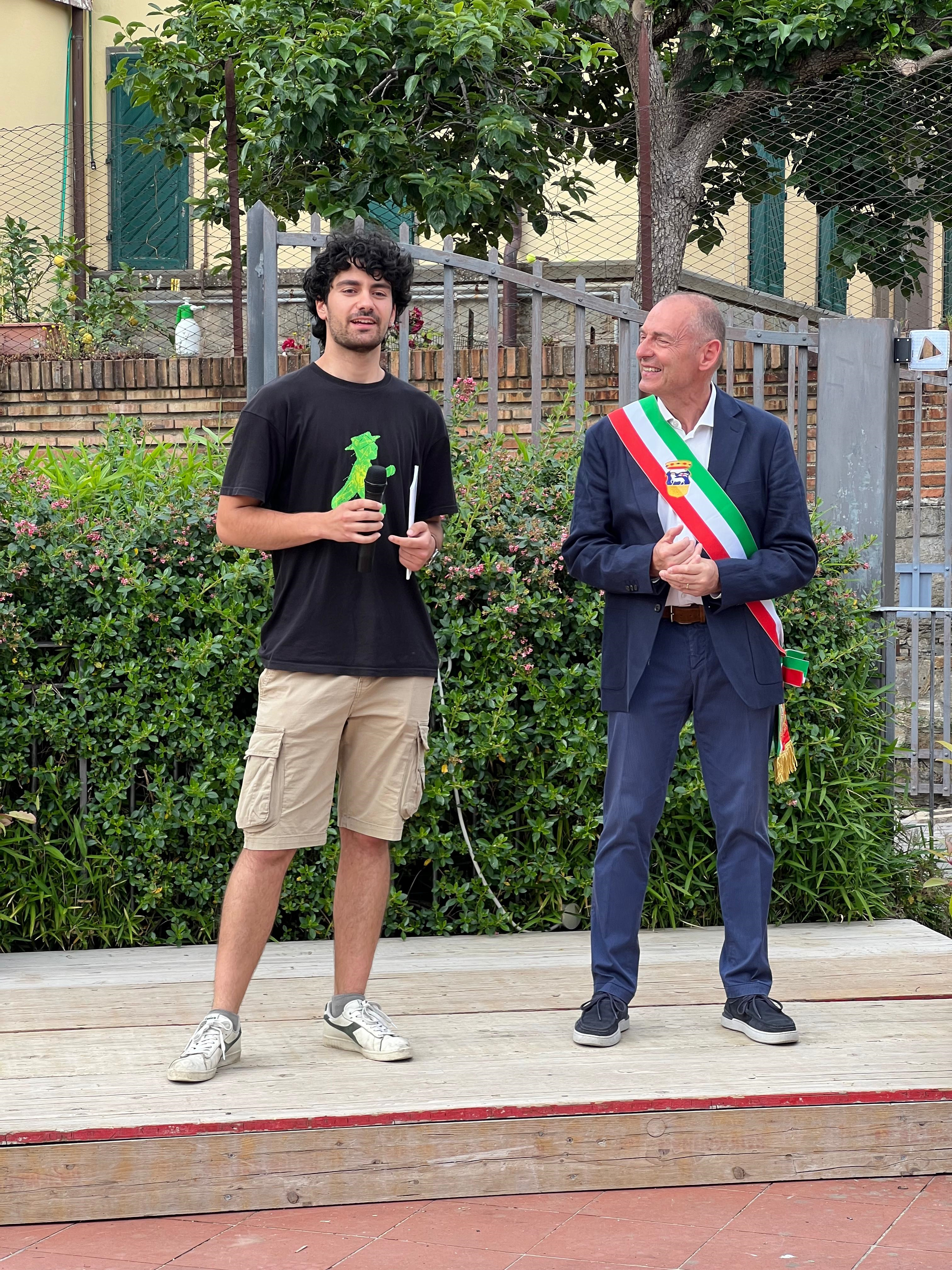 2 giugno Panzano - Presidente Consulta Giovani Giovanni Secchi