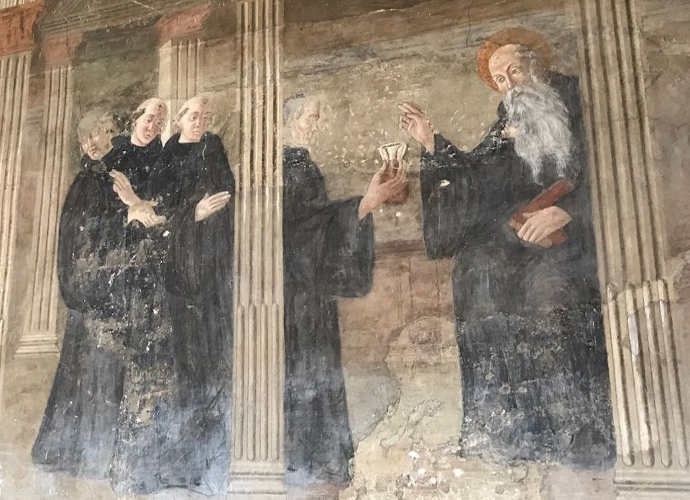  Restauri Abbadia a Passignano progetto culturale “Adotta un riquadro”