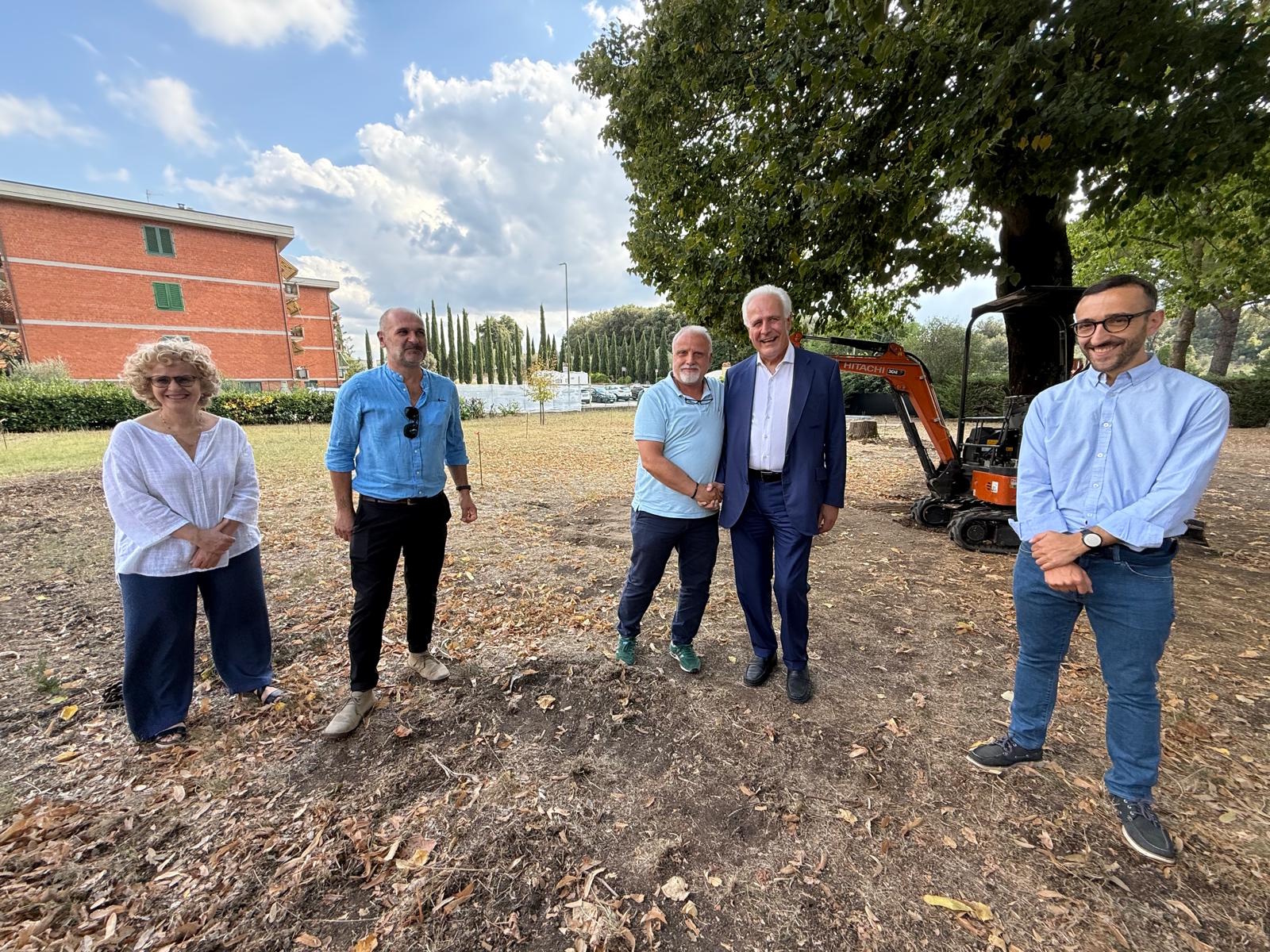 Posa prima pietra nuovo Asilo Comunale Strada