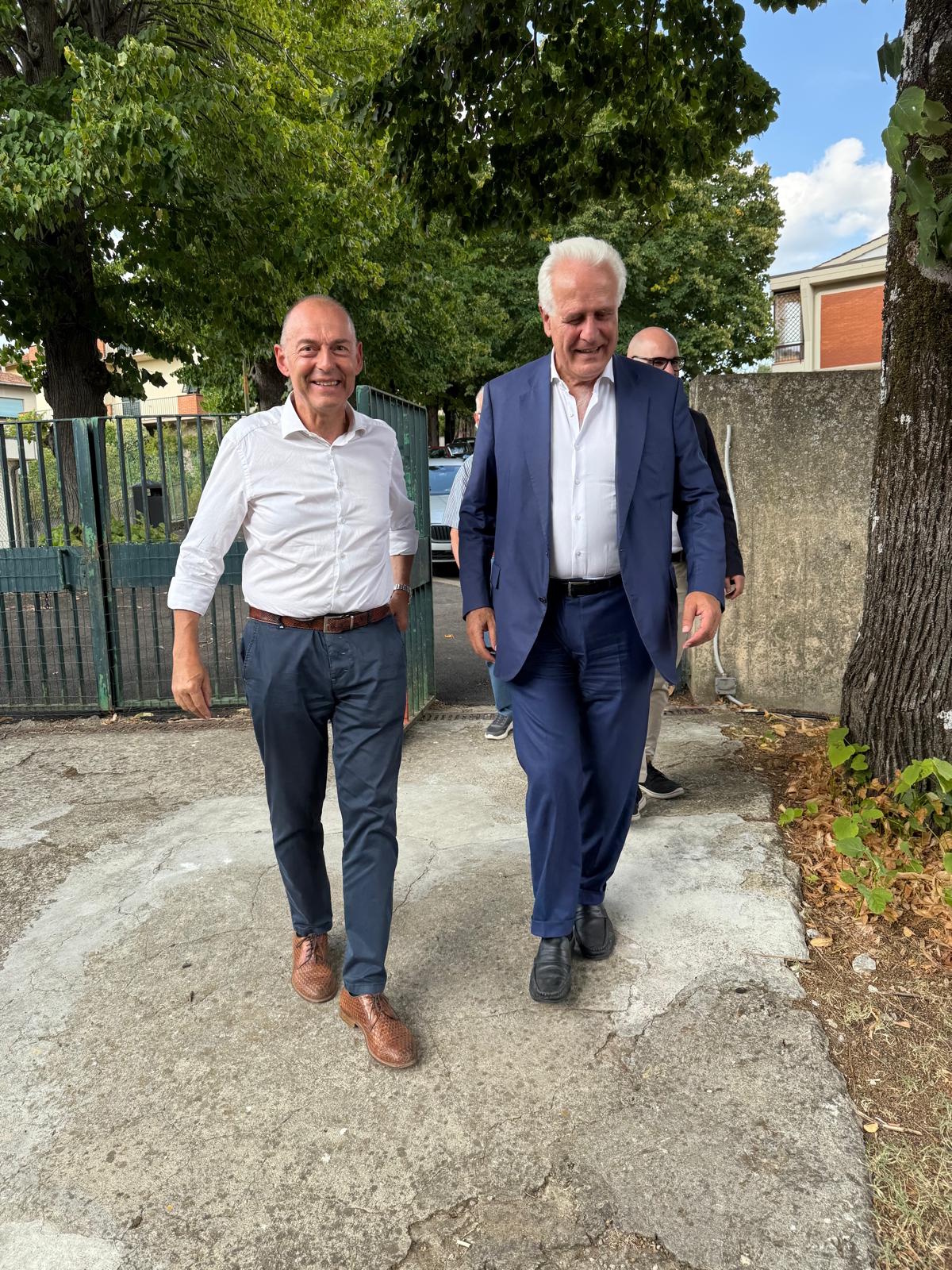 Posa prima pietra nuovo Asilo Comunale Strada