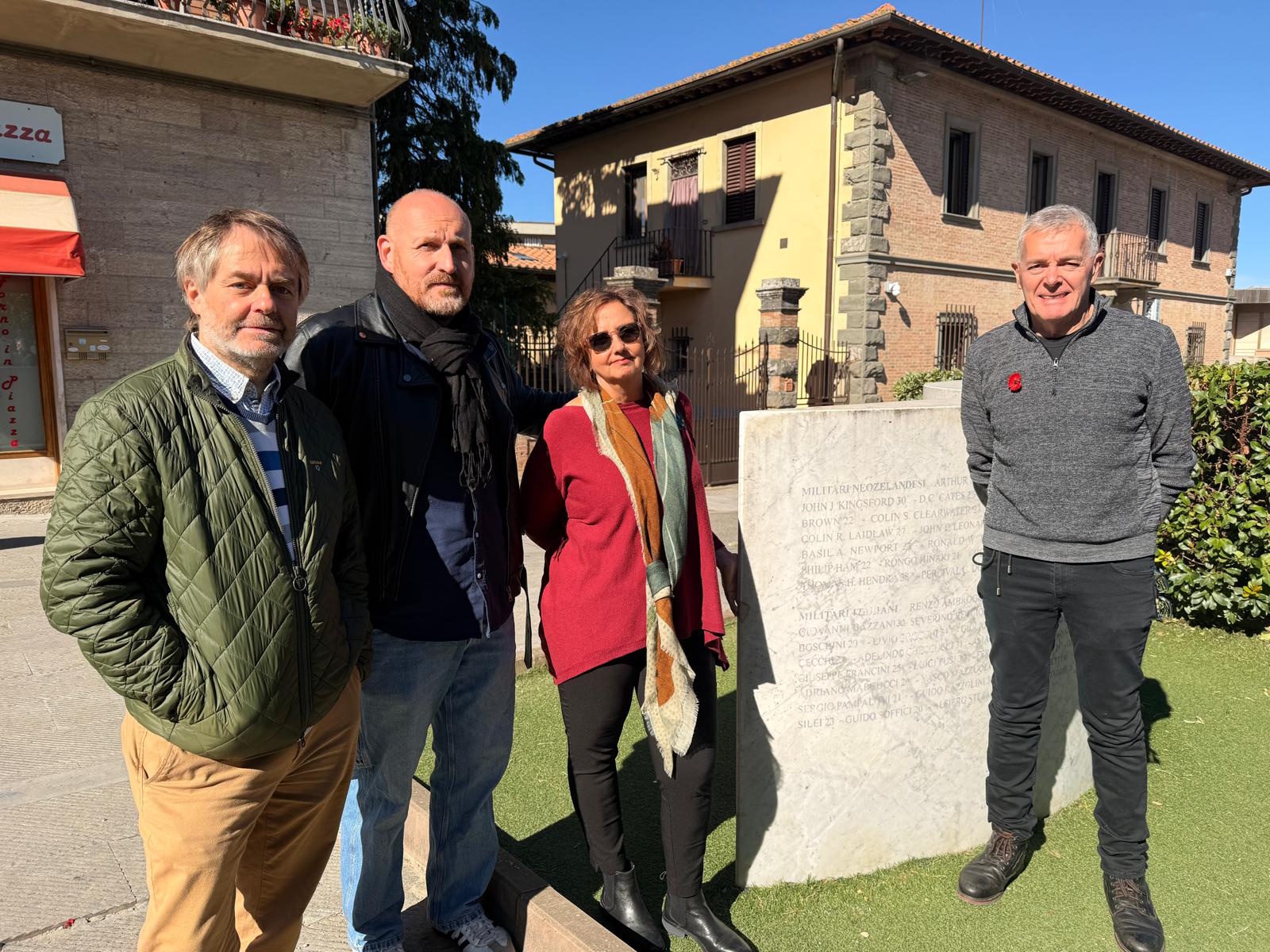 Brian Ansley Newport in visita a Tavarnelle 