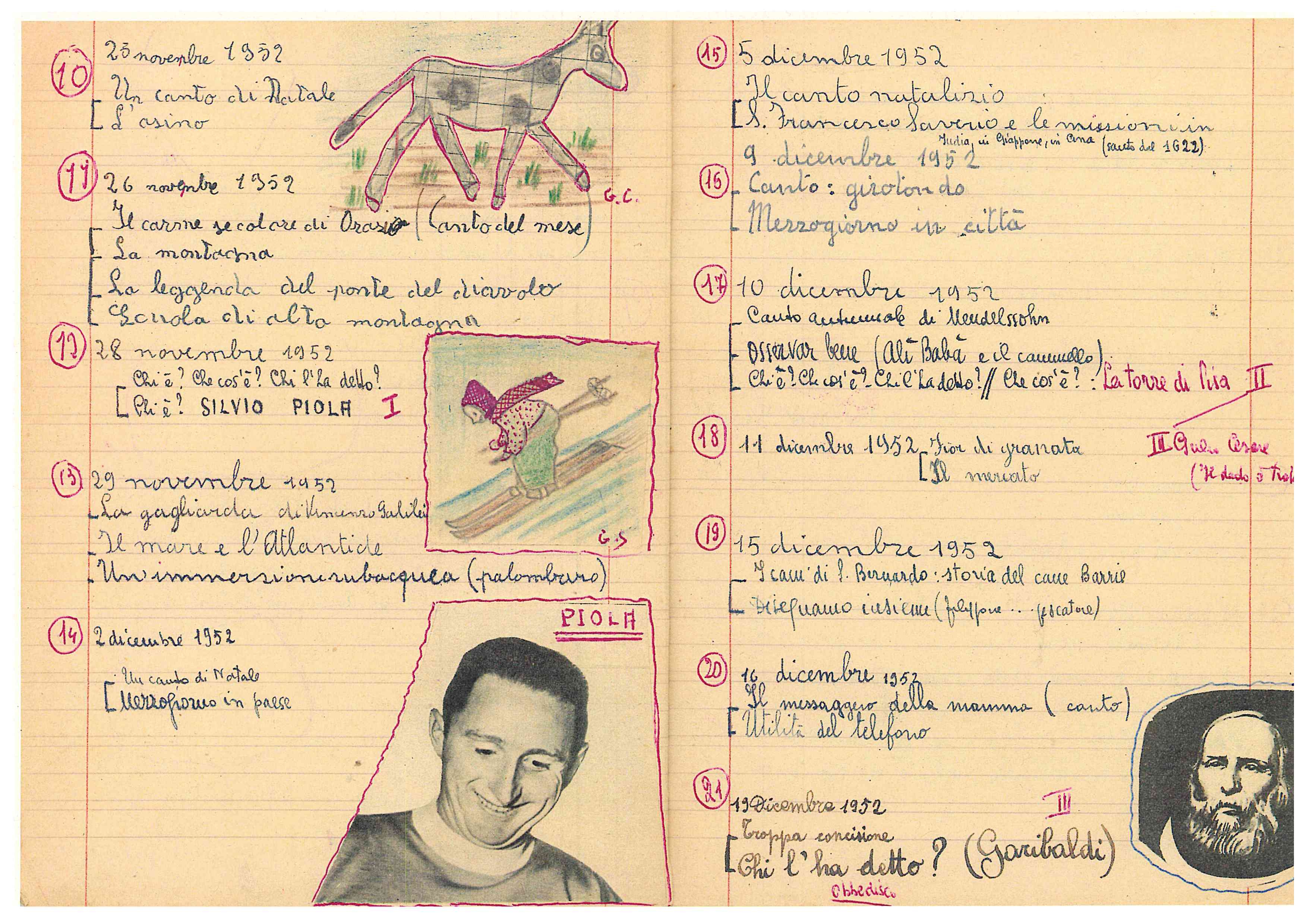 Registro di classe 1952-53