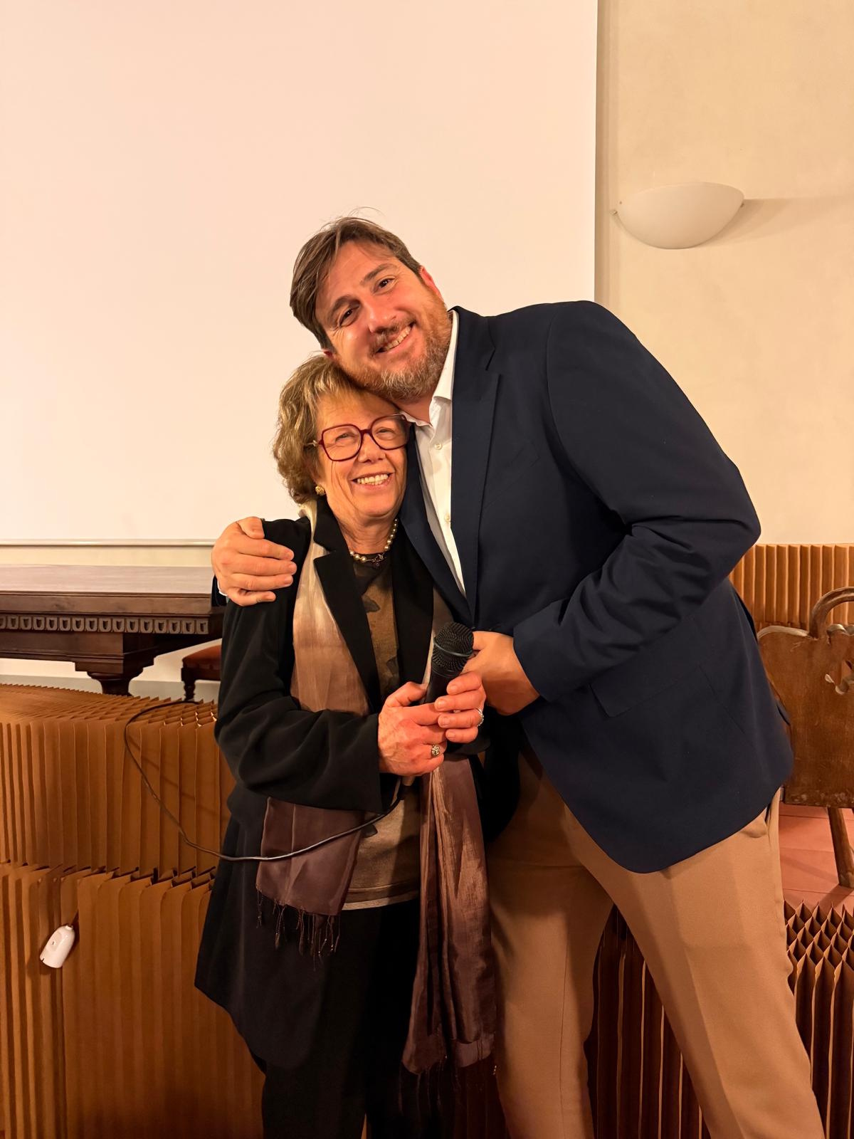 Cena di solidarietà - Manuela Dini ed il Sindaco Roberto Ciappi