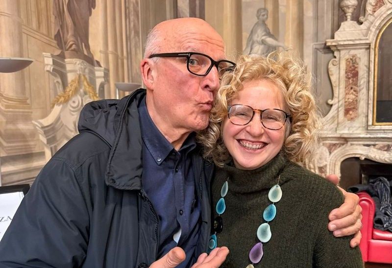 Paolo Hendel e l'Assessora alla Cultura Monica Toniazzi