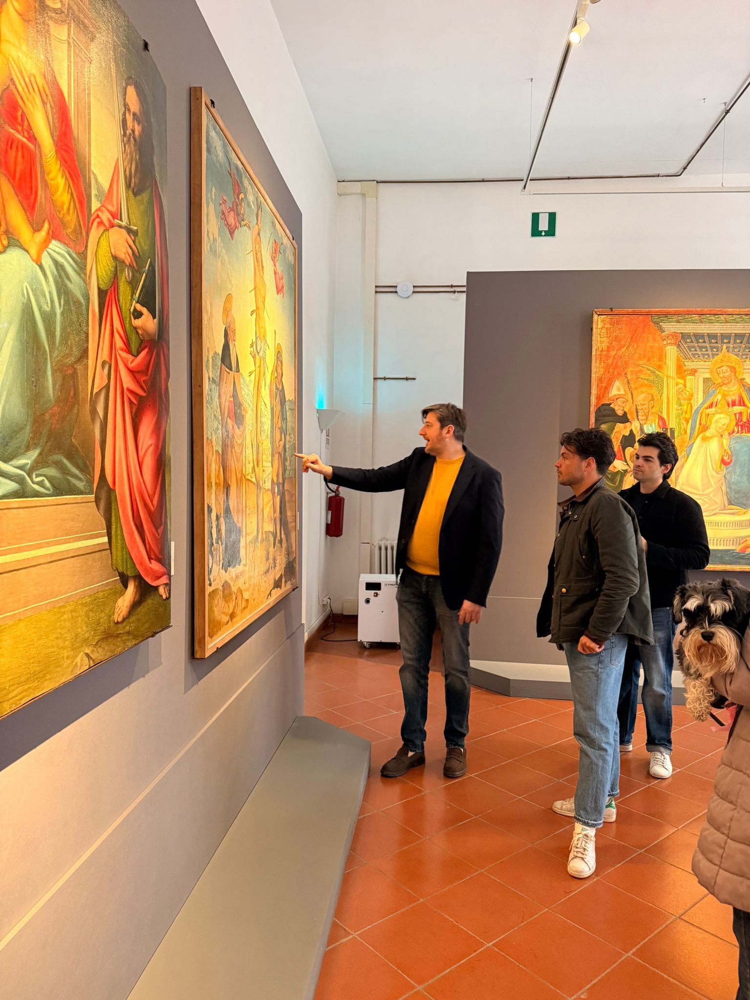 Wikipedro al Museo con il Sindaco