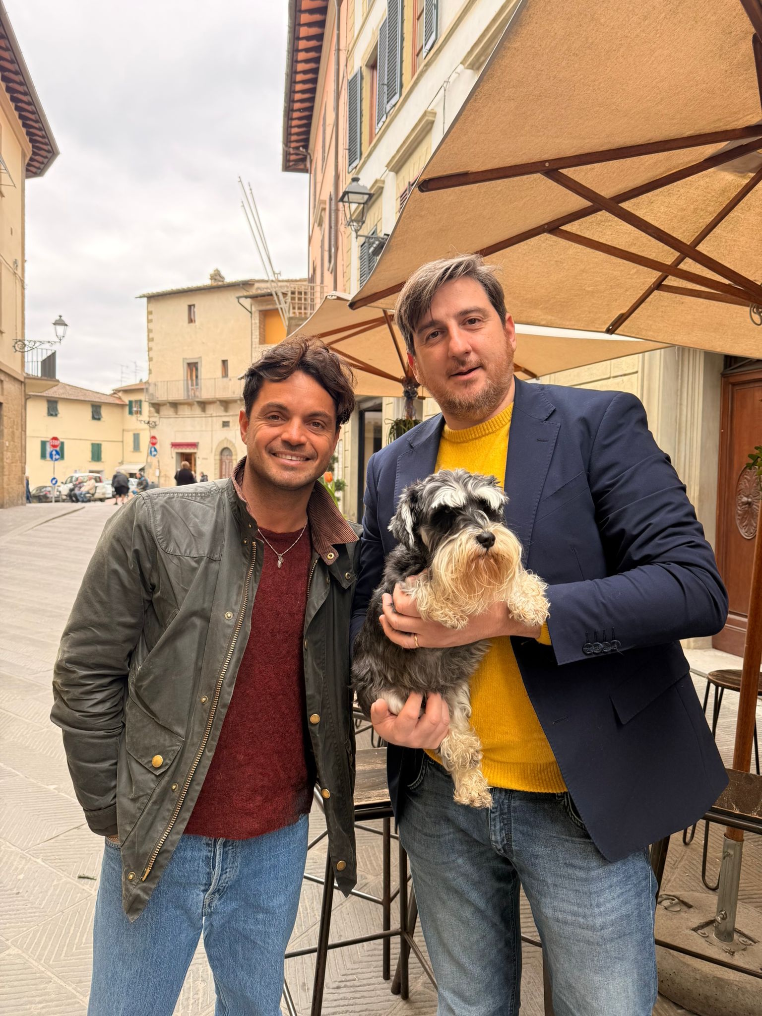 Wikipedro in via Macchiavelli  con il Sindaco
