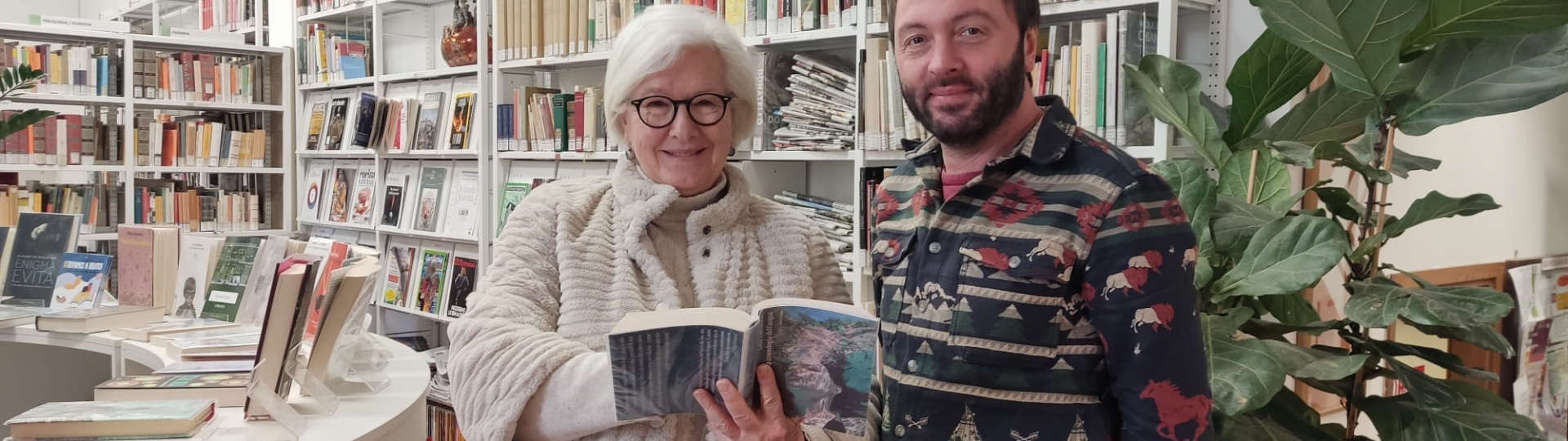 assessora Masini e bibliotecario Marco Rossetti