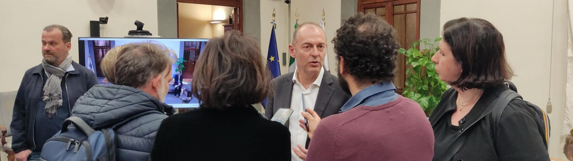 Sindaco Paolo Sottani in conferenza stampa