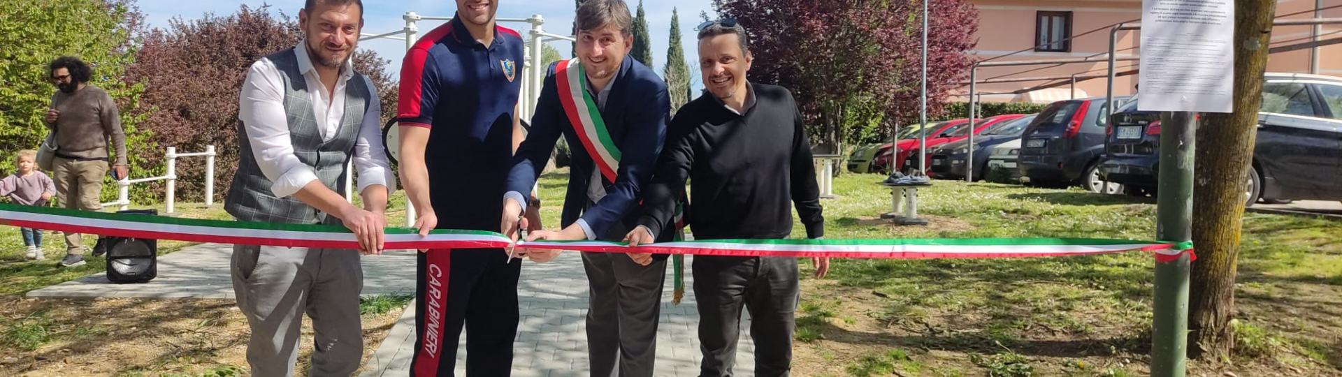taglio del nastro al Palestra Policrosalus