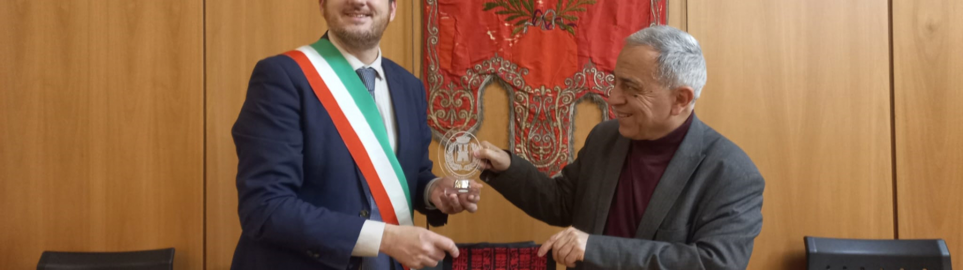 Delegazione Palestinese con il Sindaco Ciappi Roberto 