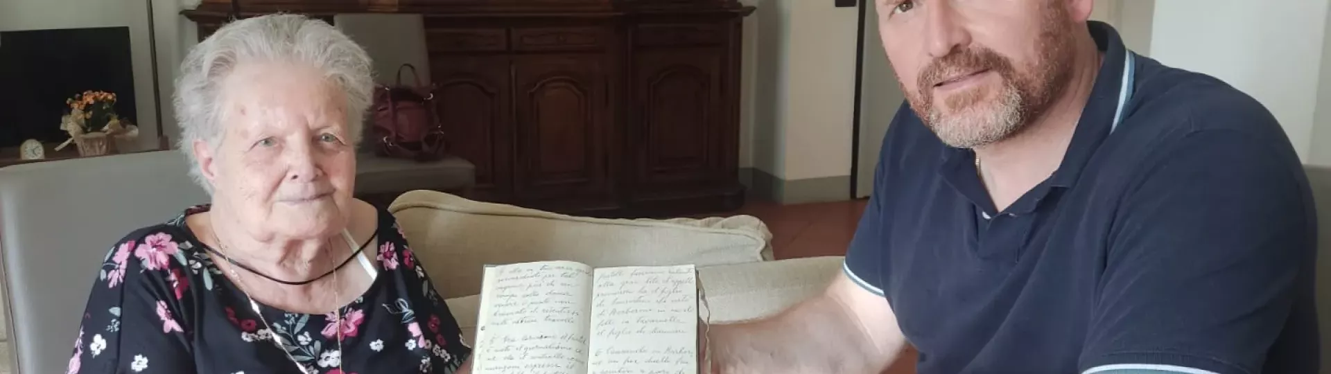 Tosca Bertoni e il Sindaco Baroncelli