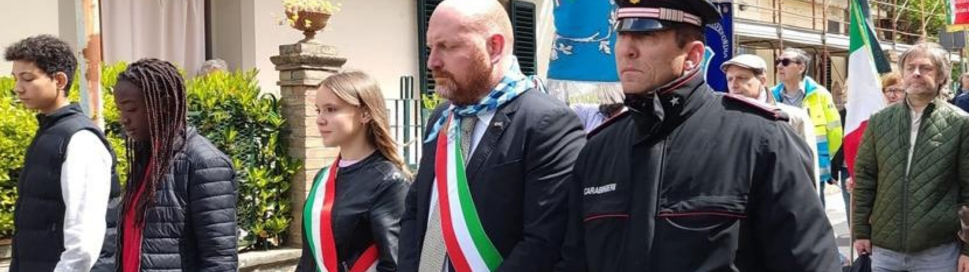 Il Comandante Giuseppe Cantarero e il Sindaco David Baroncelli