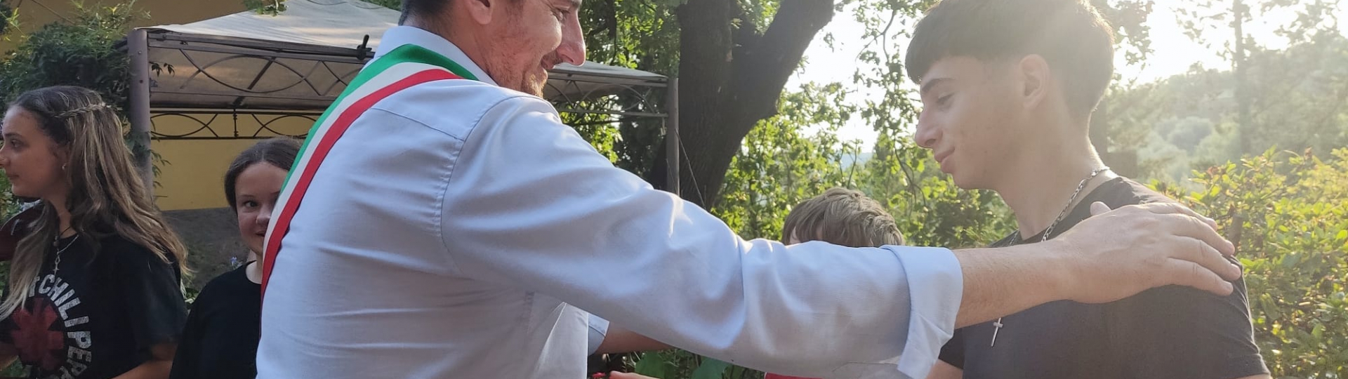 Il Sindaco Roberto Ciappi in località Fabbrica 