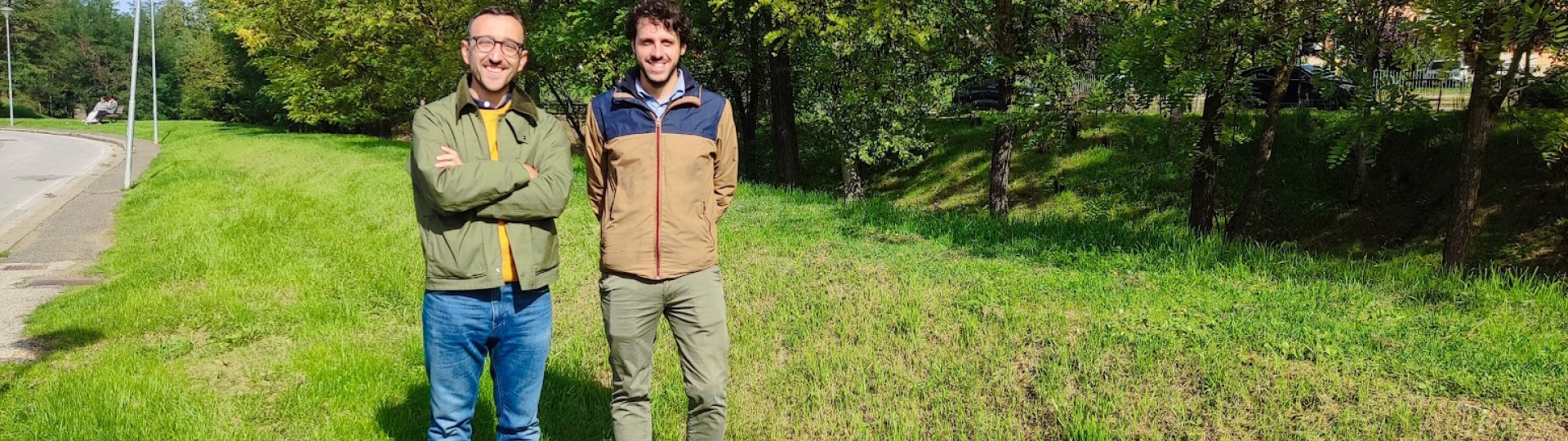 Assessore lavori pubblici Giulio Saturnini e il Resp. LLPP Paolo Giglioli 