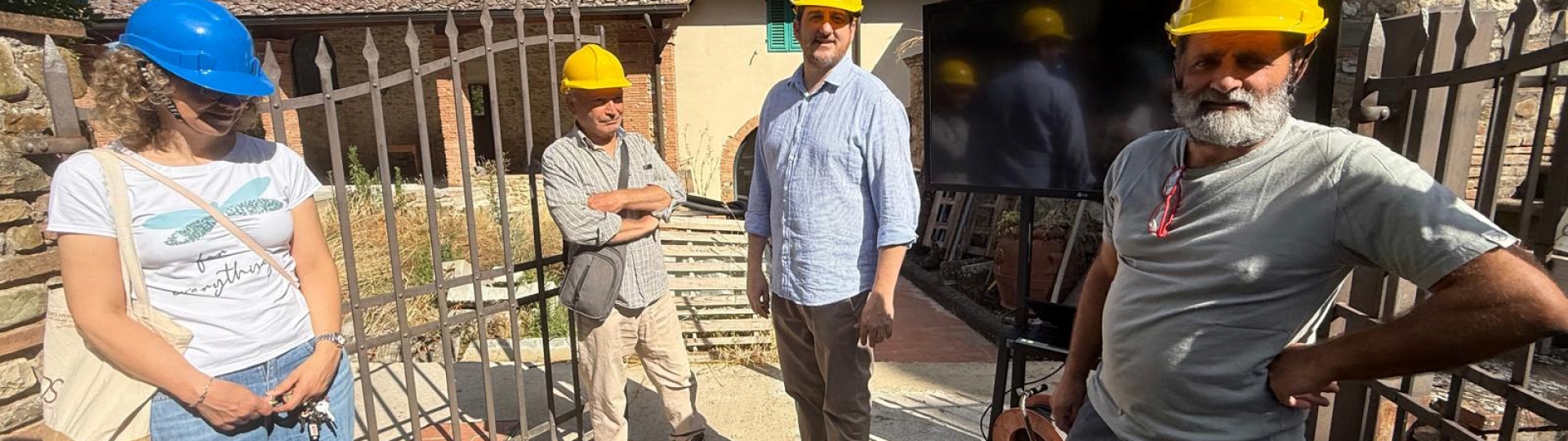 Visita al cantiere di  Casalta di Sotto