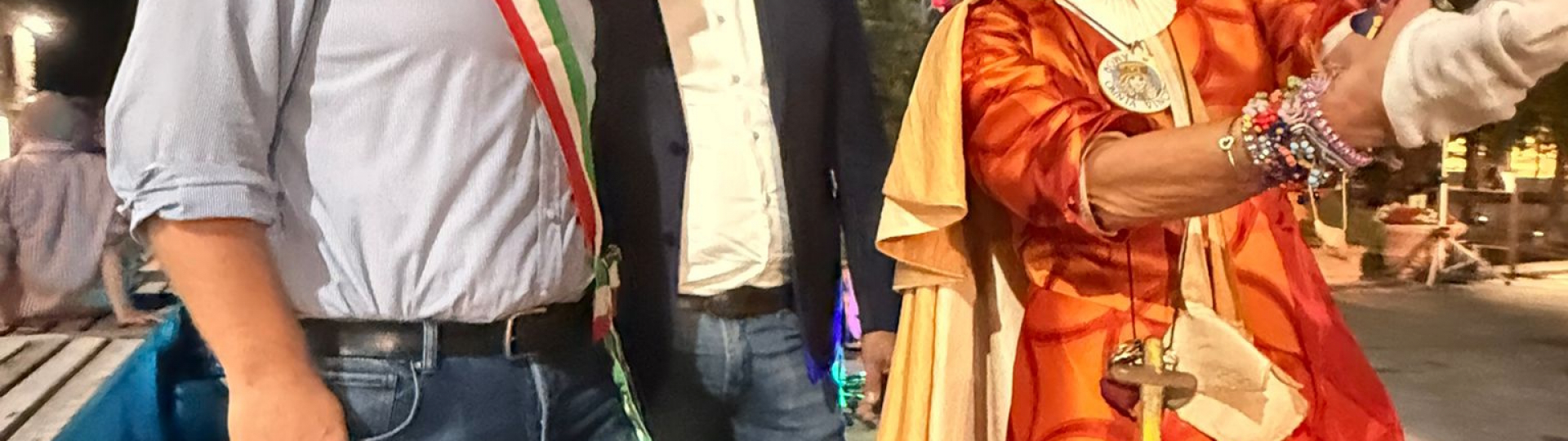 Zia Caterina e il Sindaco David Baroncelli