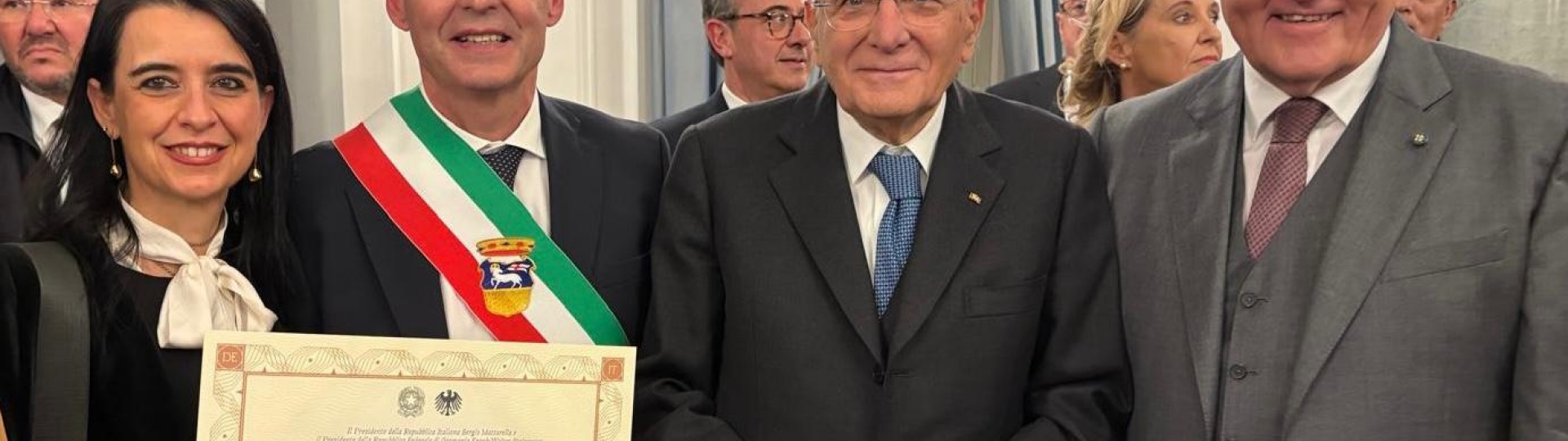 Premio al Sindaco dal Presidente della Repubblica Mattarella 