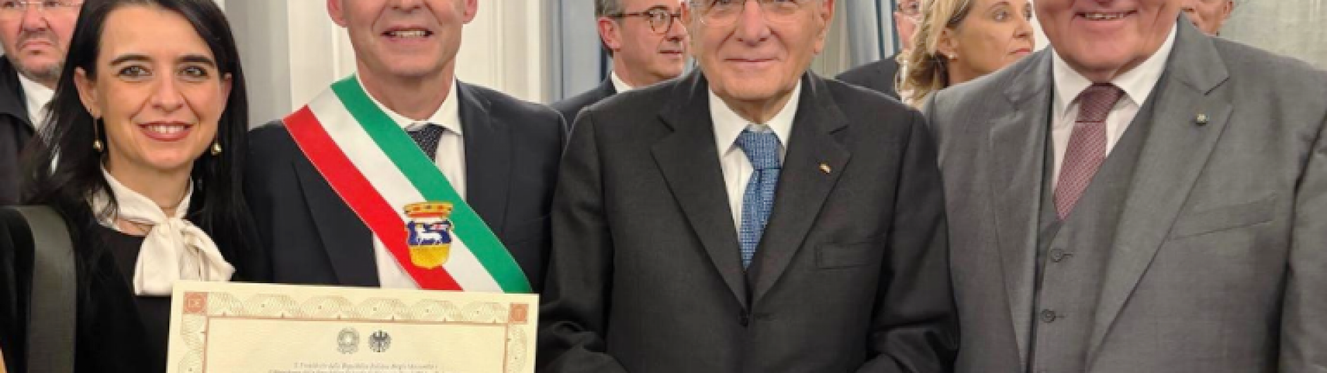 Il Sindaco riceve il premio dal Presidente della Repubblica Mattarella e dal Presidente Frank-Walter Steinmeier 