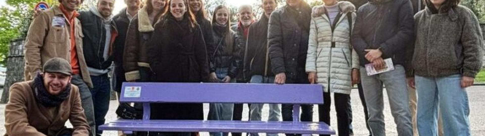 Panchina lilla a San Casciano VP